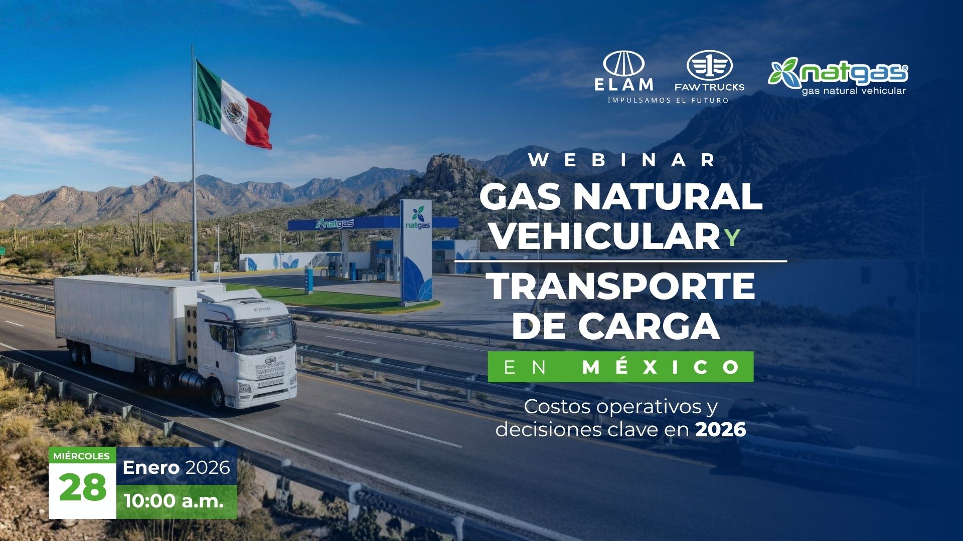  WEBINAR | Gas natural vehicular y transporte de carga en México